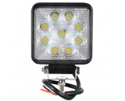 FAROL DE MILHA QUADRADO 27W 9LEDS